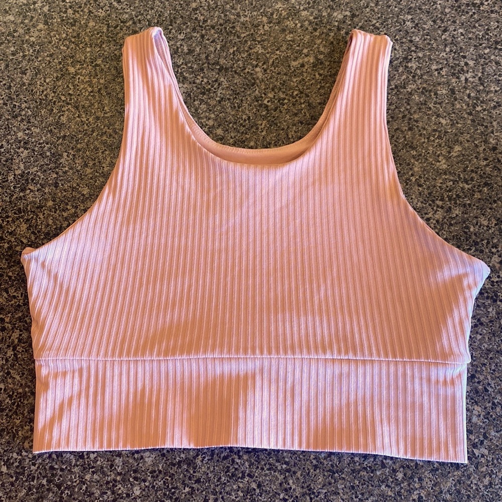 DYI Crop Top. Mauve Rose. Medium.